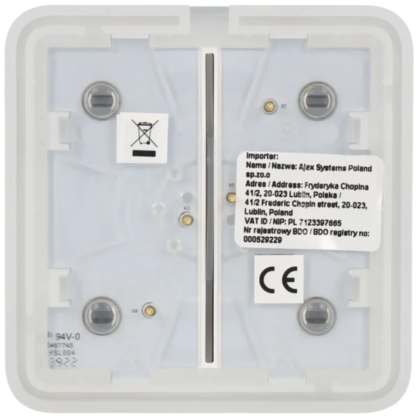 [SOLOBUTTON-2G-FOG] Panel de interruptor doble