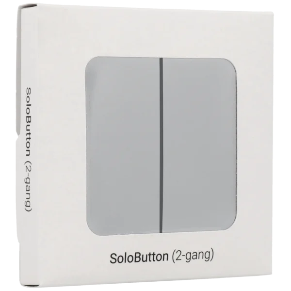 [SOLOBUTTON-2G-FOG] Panel de interruptor doble