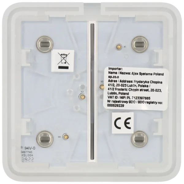 [SOLOBUTTON-2G-OLI] Panel de interruptor doble