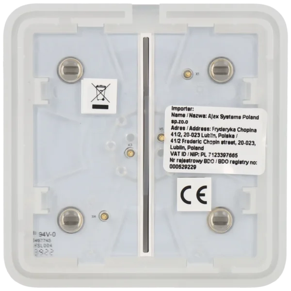 [SOLOBUTTON-2G-OYS] Panel de interruptor doble