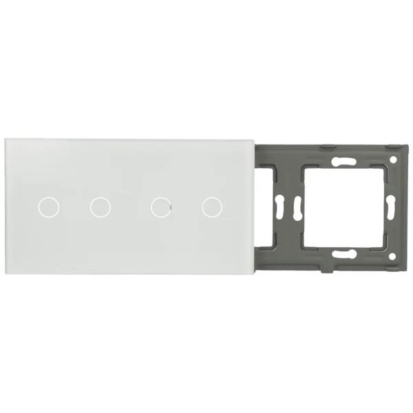 [A-LST157-2L-2L-W] Panel de interruptor doble con 4 botones