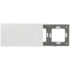 [A-LST157-1L-2L-W] Panel de interruptor doble con 3 botones