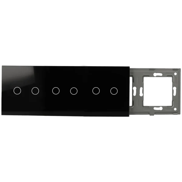 [A-LST228-2L-2L-2L-B] Panel de interruptor triple con 6 botones