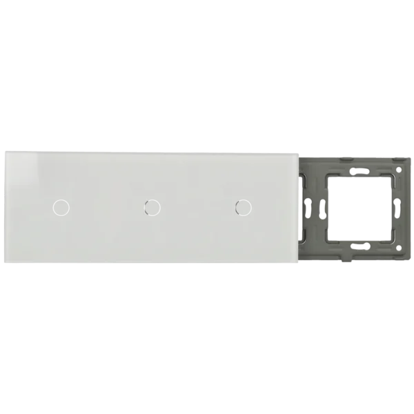 [A-LST228-1L-1L-1L-W] Panel de interruptor triple con 3 botones