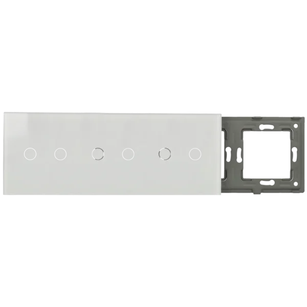 [A-LST228-2L-2L-2L-W] Panel de interruptor triple con 6 botones