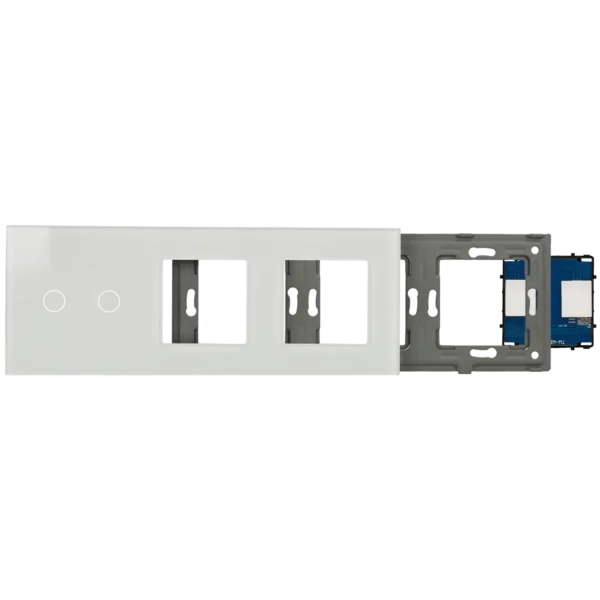 [A-LST228-KIT-2L-2G-W] Kit con panel triple e interruptor