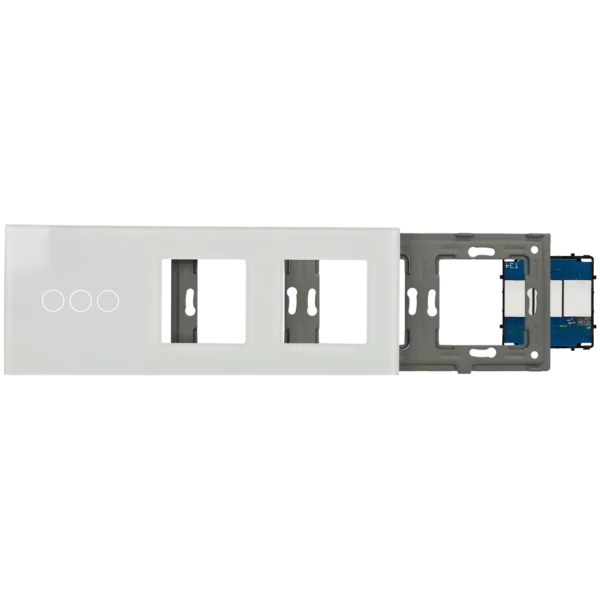 [A-LST228-KIT-3L-2G-W] Kit con panel triple e interruptor