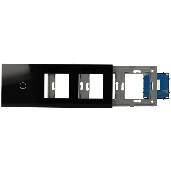 [A-LST228-KIT-1L-2G-B] Kit con panel triple e interruptor