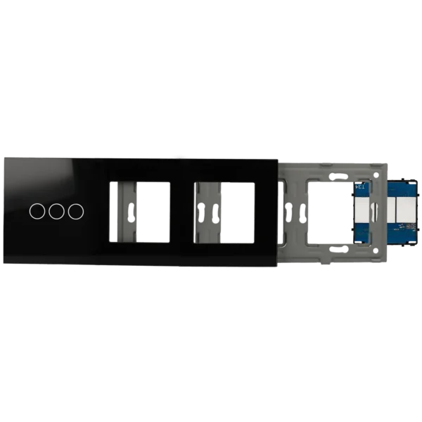 [A-LST228-KIT-3L-2G-B] Kit con panel triple e interruptor