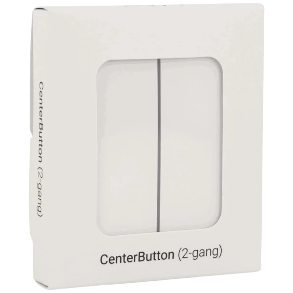[CENTERBUTTON-2G-W] Panel de interruptor central doble