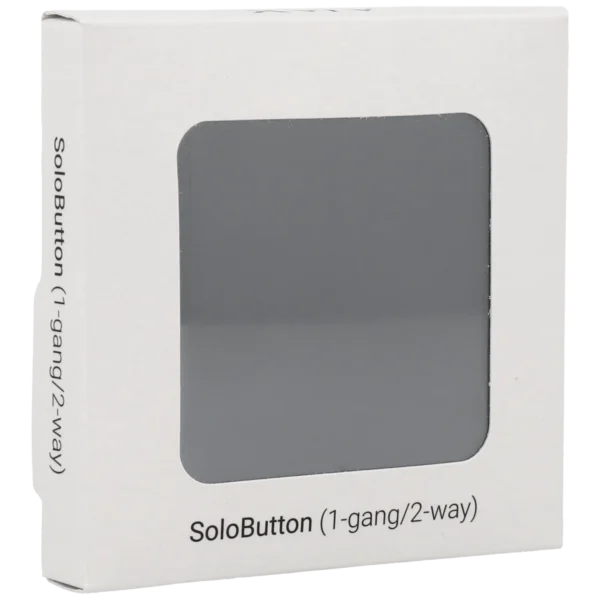 [SOLOBUTTON-1G2W-GRE] Panel de interruptor conmutable